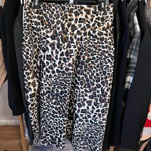 Express leopard slip skirt.